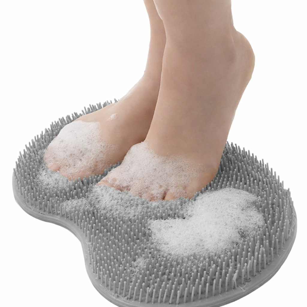 Escova Massageadora de Costas e Pés com Ventosas Silicone